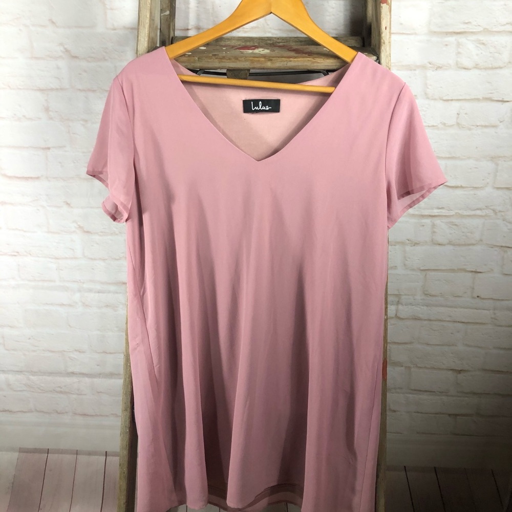 Lulus Pink Flowy Dress